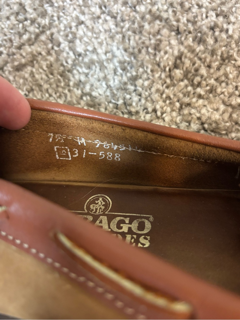 Sebago Docksiders Brown Leather Tassle Loafers 7.5 - Picture 4 of 4